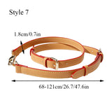 100% Genuine Leather 105CM Bag Strap for LV Neverfull Bags Adjustable Handbags Straps Crossbody Replacement Bag Accessories