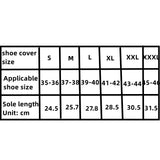 Non-slip Wear-resistant Thick Waterproof Shoes Men Women's Reusable Rain Boot Cover Cover Rain Boot Cover with Waterproof Layer