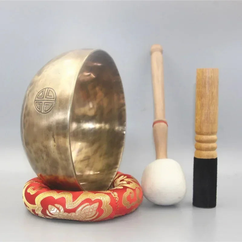 Therapeutic Tibetan Bowl Sound Healing Instruments Singing Ball Chakra Set Musical Instruments Percussion Meditation Instruments