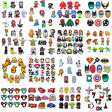 Hot Toy 6-15Pcs/SET Disney Marvel Star Wars Shoe Charms Decorations PVC Clog Accessories  Buckle Wristband Party Gift