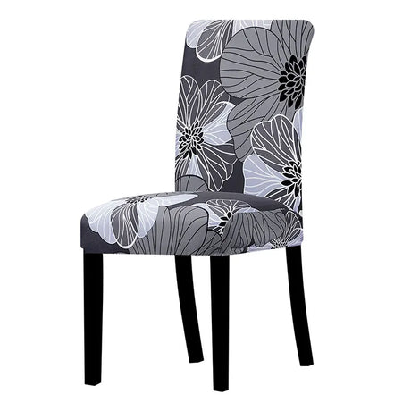 Printed Chair Cover Elastic Seat Chair Covers Removable And Washable Stretch Banquet Hotel Dining Room Arm Office Chair Cover