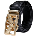 High Quality Mens Belts Black Brown Blue White Green Leather Straps Casual Gold Automatic Buckles Waistband Belt for Men Wedding