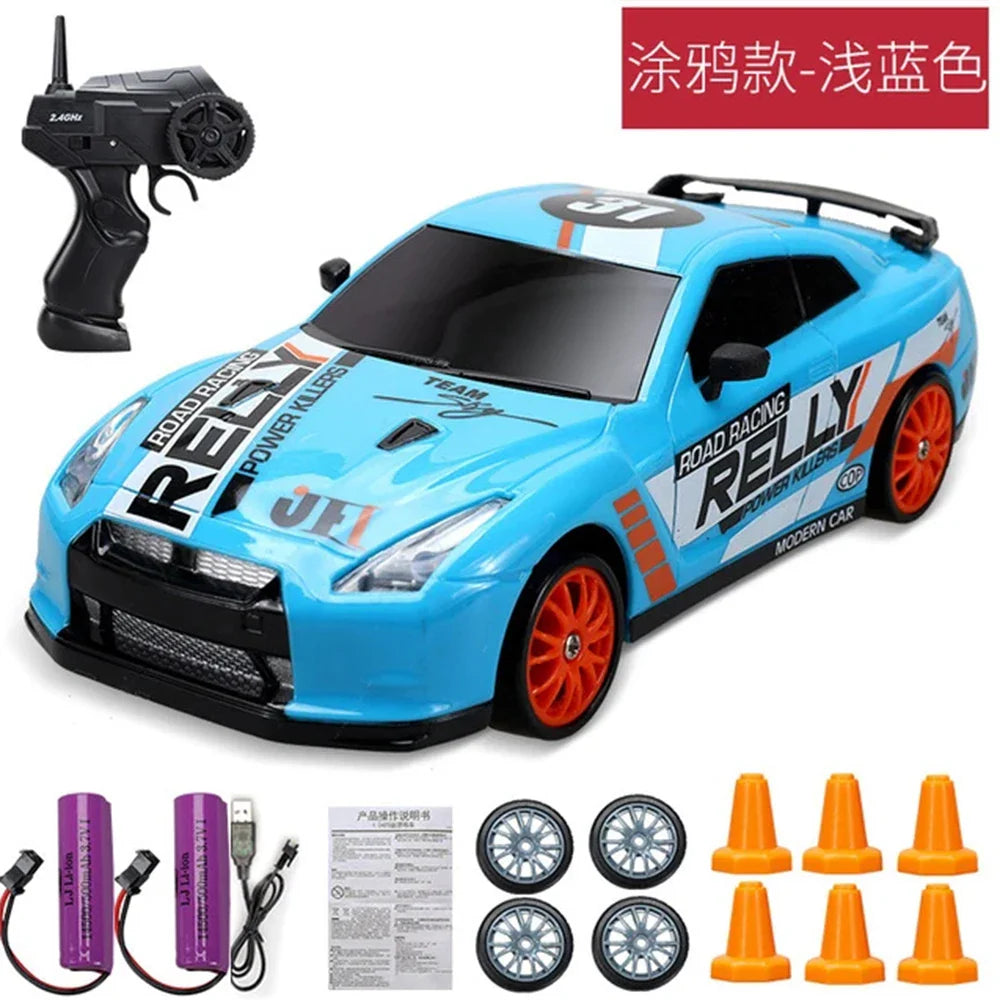 2.4G Drift Rc Car 4WD RC Drift Car Toy Remote Control GTR Model AE86 Vehicle Car RC Racing Car Toy for Children Christmas Gifts