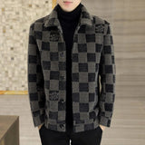 Autumn winter new mink velvet men's casual fashion comfortable coat lapel fashion short jacket trend jacket men's coat