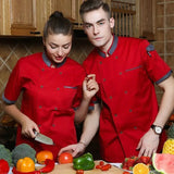 Adjustable Chef Jacket Long Sleeve Chef uniform men Unisex Cook Coat Restaurant Hotel Kitchen Wear Waiter work clothes Free Logo