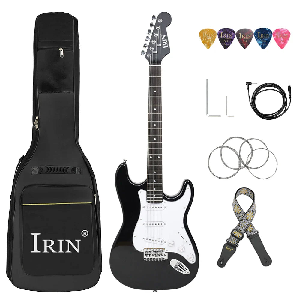 IRIN 39 Inch 21 Frets Electric Guitar 6 String Basswood Body Electric Guitar With Speaker Necessary Guitar Parts & Accessories