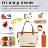 Large lunch bag with cutlery bag, stylish and reusable handbag, leak proof  work, cute and  women's office, school picnic