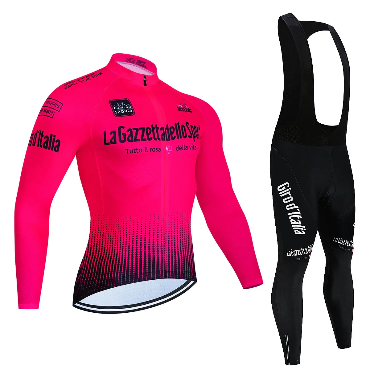 Tour De Italy D'ITALIA Cycling Jersey Set Premium anti-uv manica lunga Downhill Cycling Suit autunno Quick-Dry Pro Racing Unifor