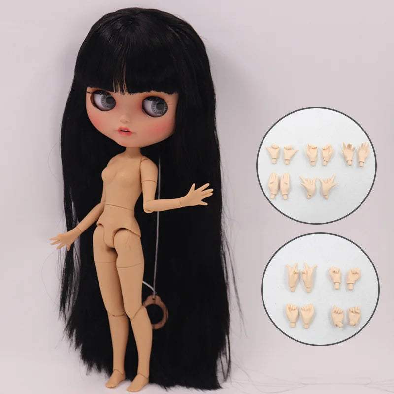 ICY DBS Blyth Doll Pouting Mouth Tan Skin Matte Face Joint Body 1/6 BJD OOAK Ob24 Anime Girl