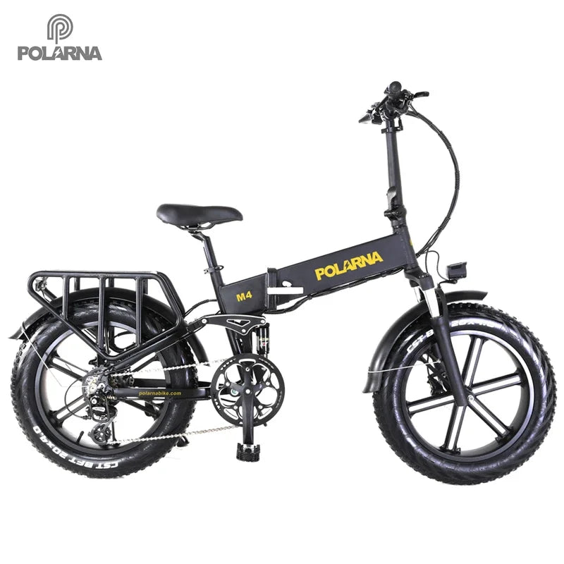 hydraulic brake 750W hot sale M4 Folding Aluminum alloy Electric bike Full suspension Mountain fat tire Electric bicycle ebike