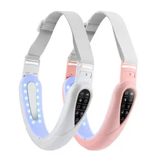 Face Lifter V-Line Up Face Lifting Belt Face Slimming EMS Vibration Massager LED Display Facial Beauty Instrument Skin Care Tool