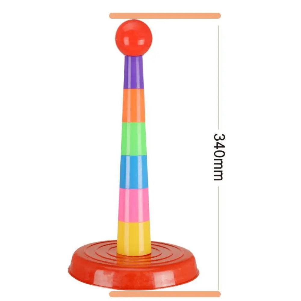 Children Outdoor Fun & Toy Sports Circle Ferrule Stacked Layers Game Parent-Child Interactive Ferrule Throwing Game Kids