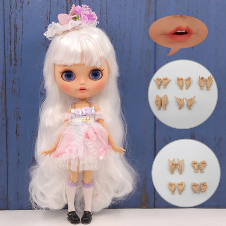 ICY DBS Blyth Doll Pouting Mouth Tan Skin Matte Face Joint Body 1/6 BJD OOAK Ob24 Anime Girl