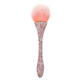 Nail Dust Bush Glitter Soft Remove Dust Collector Powder Cleaning Nail Brushes With Diamond Manicure Accessories Tools