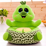 OTAUTAU Kids Sofa Chair Children Cute Cartoon Couch Velvet Plush Baby Pouf Ottoman Child Floor Seat Gaming Furniture ETSF001C