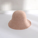 Korean Version Of Women Straw Hat Summer Breathable Sun Shading Straw Hat Seaside Vacation Foldable Sun Protection Fisherman Hat