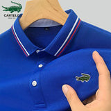 2023 High quality men's spring and summer new  polo shirt top, business leisure sports short-sleeved T-shirt s-5xl