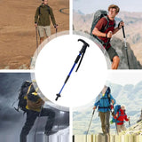 Telescopic Trekking Pole Outdoor Telescopic Hiking Sticks Walking Stick With Multi-Function Scale For Backpacking Climbing And