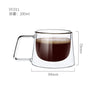 2023 New Simplicity Glass Cup Coffee Drinkware Insulation Double Wall Glass Cup Spoon Gifts Hot  European Style Transparent Mugs