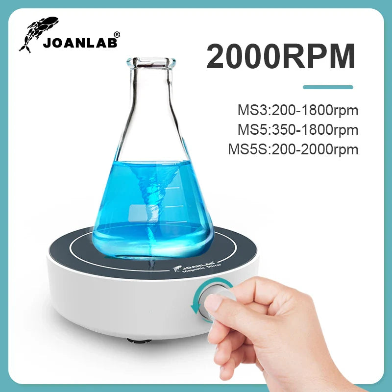 JOANLAB Mini Magnetic Stirrer Laboratory Liquid Mixer Magnetic Mixer With Stir Bar