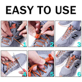 1 Pair 22 Colors Elastic Shoelaces Round Locking No Tie Shoe Laces Kids Adult Quick Lazy Laces Rubber Sneakers Shoelace T1