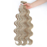 Colorful Body Wave Hair Bundles 613 Piano Blonde Natural Synthetic Hair Extensions Ombre Thick Ponytail Loose Deep Hair Weaving