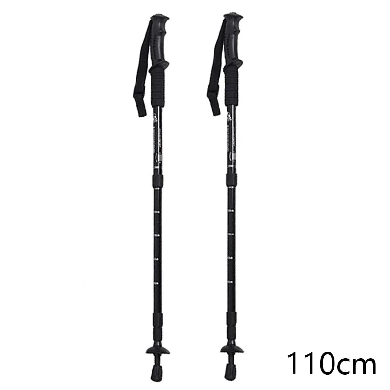 Trekking Poles Nordic Walking Sticks Telescopic Hiking Climbing Mountaineering Sticks Retractable Walking Cane 2pcs