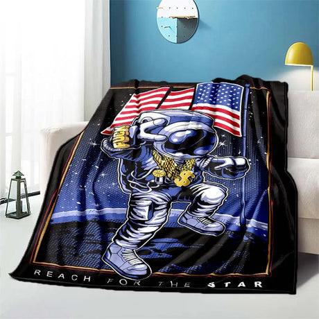 Cartoon Astronaut blanket sofa blanket air conditioning cover blanket blankets for beds cute blanket children‘s blanket