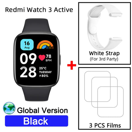 Global Version Xiaomi Redmi Watch 3 Active 1.83" Display 5ATM Waterproof Bluetooth Phone Call 100+ Sport Modes New Arrivals