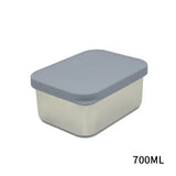 Bpa Free Lunch Box Stainless Steel White Silicone Lid Customized Kids Stainless Steel Lunch Box