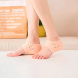 1/2PCS Silicone Breathable Heel Protector Foot Skin Care Protection Elastic Moisturizing Anti Cracking Easy To Clean Odorless