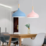 Multicolour Lustre Pendant Lights dia 16/17/24cm Restaurant Wood Hanging lighting Light Fixtures Modern E27 LED Loft Hanglamp