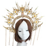 Gorgeous Sun Godmother's Crown Lolita KC Notre Dame Virgin Mary Halo Princess Queen Pope Tiara Headband