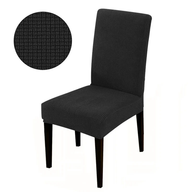 Dining chair Cover For Home Polar Fleece Fabric Chair Cover Stretch Slipcovers Seat Chair Covers Banquet Hotel Dining Room