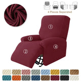 Polar Fleece Recliner Sofa Cover Elastic All Inclusive Boy Chair Cover Relax Armchair Sofa Cover Furniture Cover For Living Room