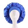 New Women Rhinestone Satin Silky Bonnet Elastic Band Night Caps Shower Cap Head Wrap Brimmed Nightcap Beauty Salon Hair Care Hat