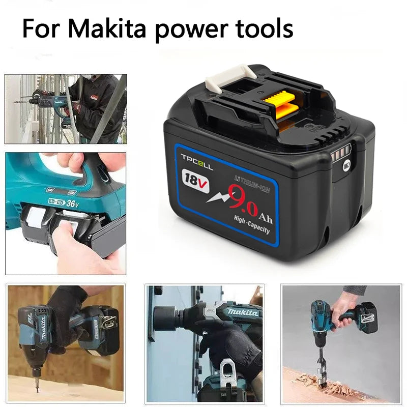 BL1860 6AH For Makita 18V Battery Power Tools Li-ion Replacement LXT BL1850 BL1840 for 18 V Screwdriver with BMS TPCELL 18V