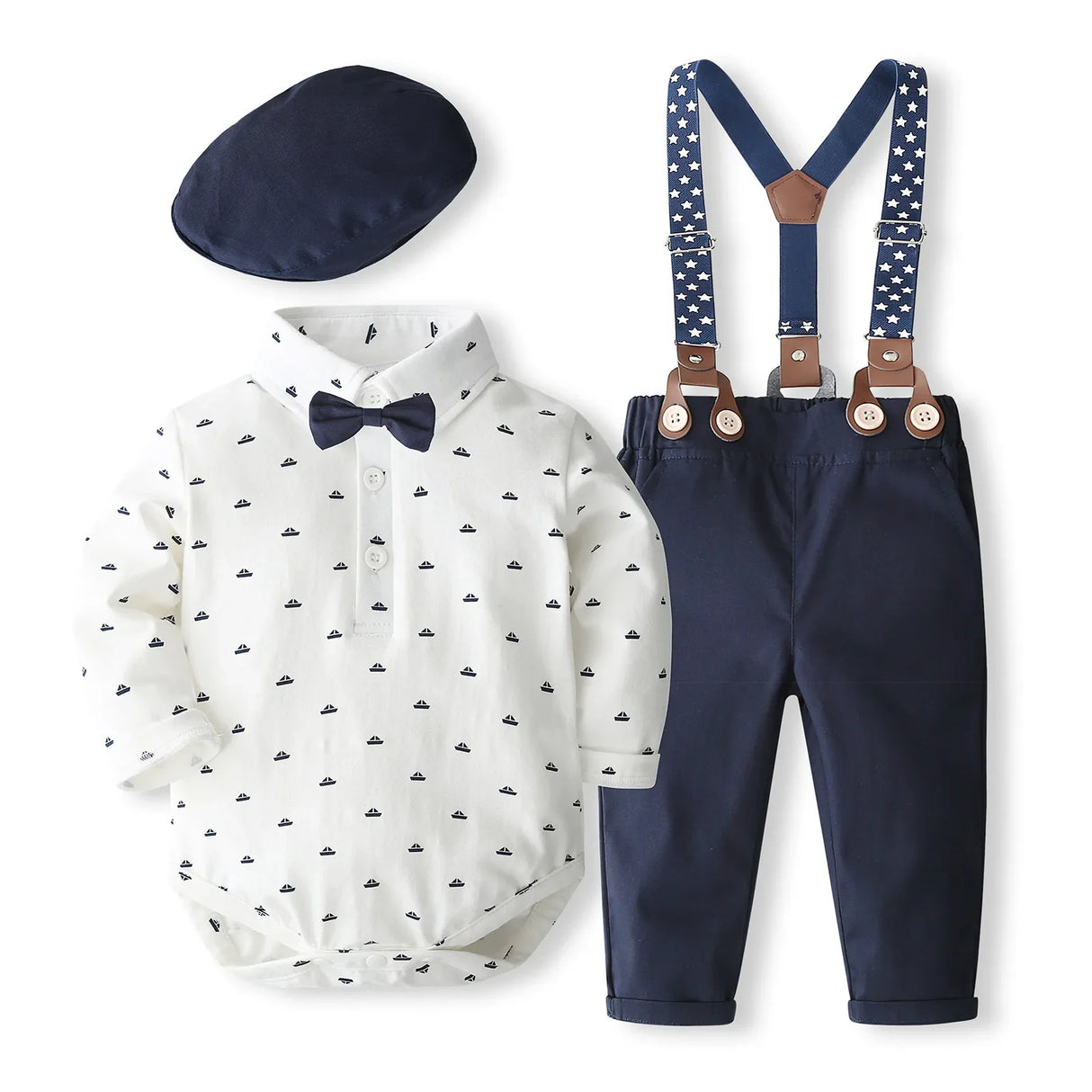 Newborn Baby Boy Clothes Set 0 to 3 6 9 12 Months 1st Birthday Party Infant Boys Sets Clothing Outfit Romper Shirts Pants Suit