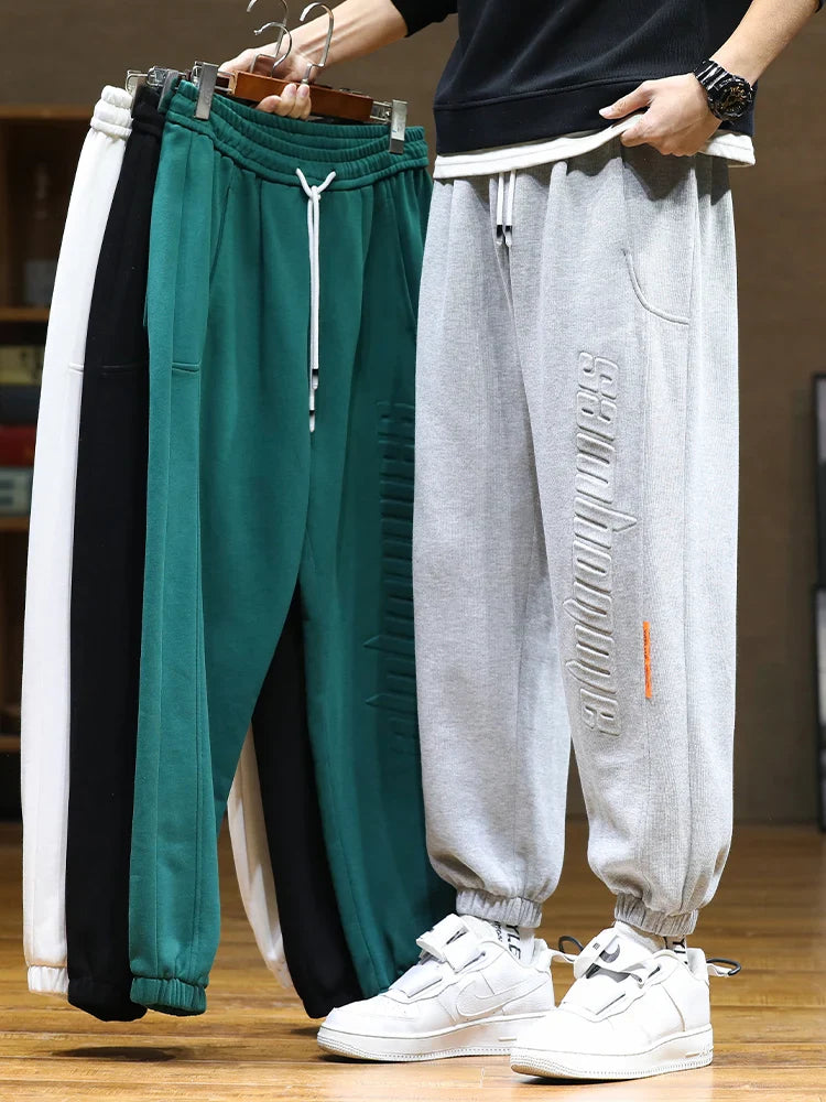 2022 New Men's Sweatpants Baggy Joggers Fashion Letter Hip Hop Streetwear Harem Pant Men Casual Cotton Loose Trousers 8XL