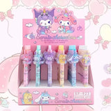 New 48pcs Gel Pen Sanrio Boxed Cartoon Cinnamoroll Pochacco Cute Student Write Press Patch Pens 0.5 Writing Smooth Children Gift