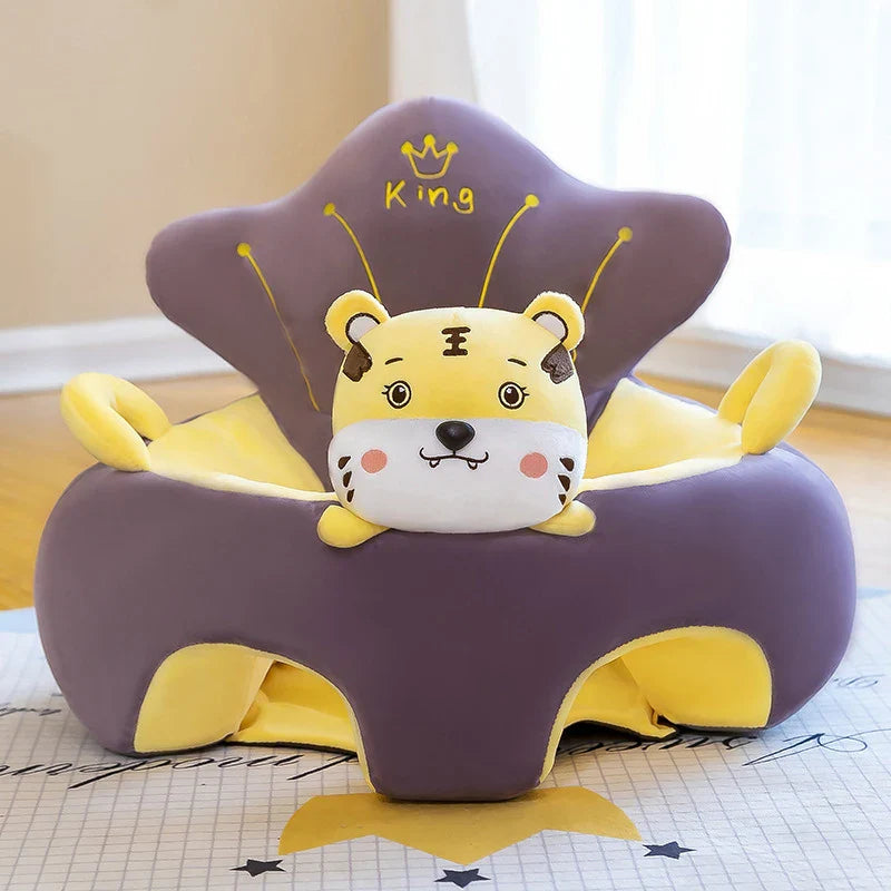 Baby Sofa Support Seat Cover Plush Chair Learn To Sit Comfortable Cartoon Toddler Nest Puff Wash No Stuffing Cradle