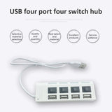 1~8PCS USB Hub USB 2.0 Hub Multi USB Splitter 3 Hab Use Power Adapter Multiple Expander 2.0 Hub With Switch For Laptop