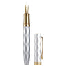 Hongdian N11 Fountain Pen EF/F Nib with Converter, Polygonal Aluminum Alloy Writing Gift Pen Set