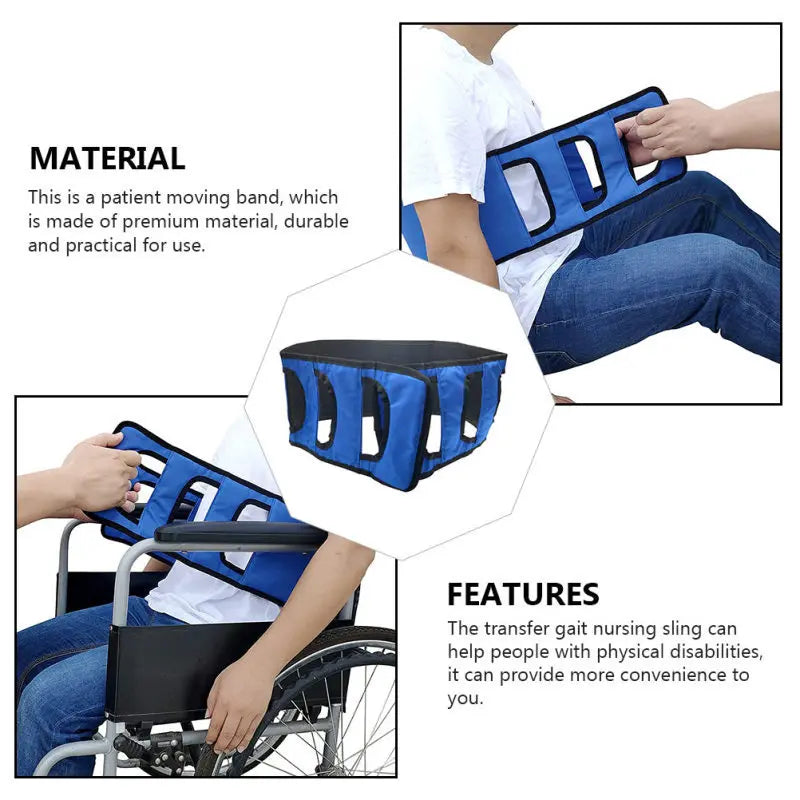 Transfer Sling Gait Belt Patient Lift Transferring Turning Handicap Bariatric Patient Patient Care Safety Mobility Aids