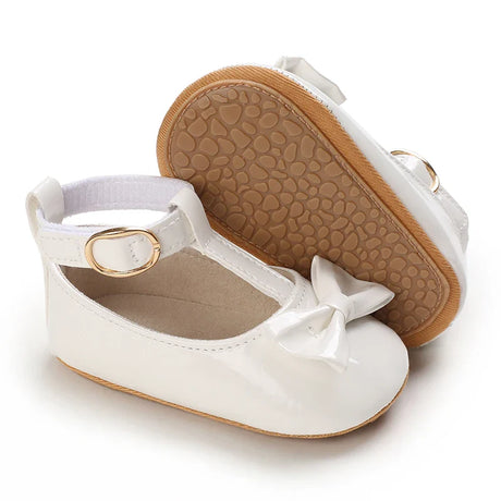 Cute White Lace Baby Girl Princess shoes  Baby Moccasins Moccs Shoes Bow Fringe Rubber Soled Non-slip Footwear Crib Shoes