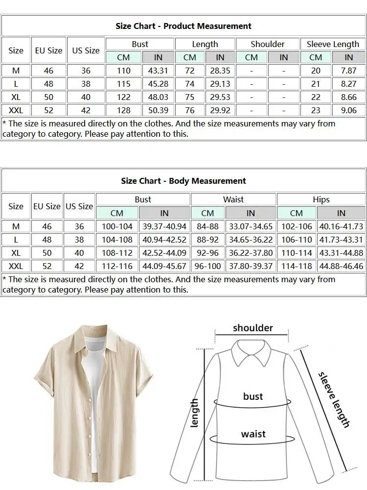 ZAFUL Shirts for Men Cotton And Linen Textured Short Sleeves Shirt Asymmetric Hem Streetwear Summer Solid Blouse Tops Z5085203