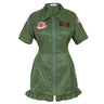 Pilot Uniform Army Green TOP GUN Costume for Adult Cosplay Military Uniform Women Men Fighter Pilot Costume Plus Size