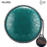 Hluru Music Drum 15 Notes Glucophone Steel Tongue Drum 13 14 Inch 15 Notes C Tone Ethereal Drum Percussion Musical Instruments