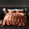 Luxury Gold Mulberry Silk Bedding Set Comforter Quilt Cover Flat Sheet Pillowcase Double Ru Europe Queen Bed Linen Duvet Covers