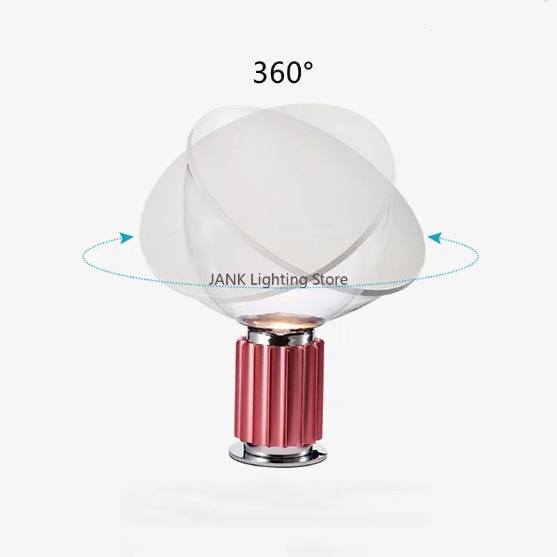 Italy flos Radar table lamp Aluminum Glass Shade LED Desk Light For bedroom bedside Study living room High-end decor lighting